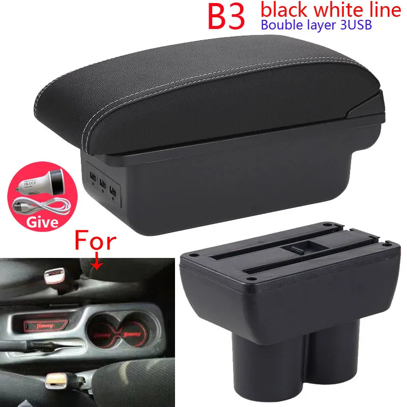 For Suzuki Jimny Armrest Box Suzuki Jimny JB23 JB43 Car Armrest 1999-2017 Retrofit parts Arm Storage Box Car Accessorie Tuck's Performance