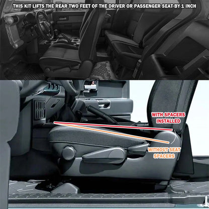 For Toyota FJ Cruiser 1" Riser Seat Spacer Lift Kit/Lift Plate Seats Jackers 2007-2014 For Hilux  2005-2021 Accessories Exterior Tuck's Performance