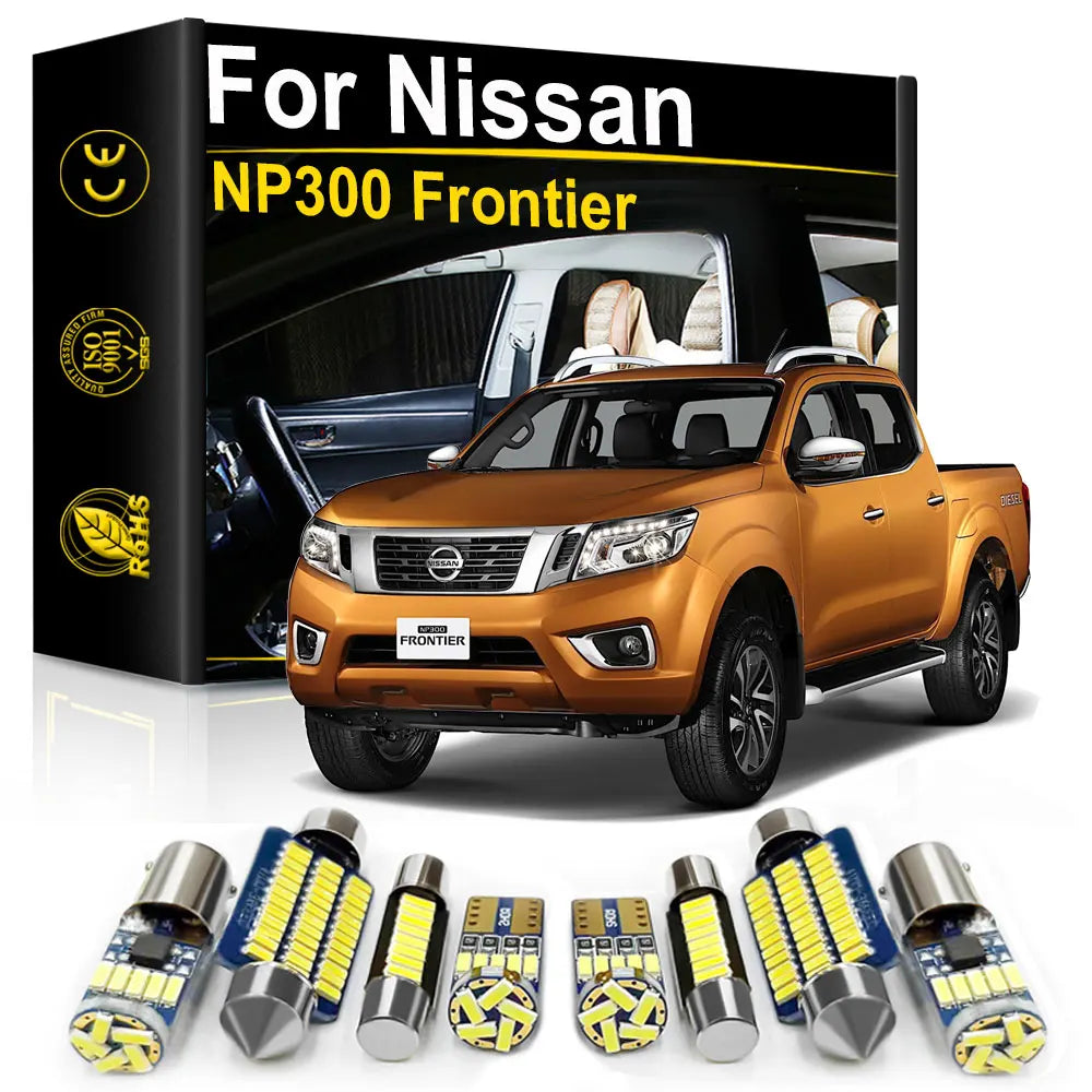 For Nissan NP300 Frontier 2016 2017 2018 2019 2020 2021 2022 Accessories Car Interior LED Light Canbus Dome License Plate Lamp Tuck's Performance