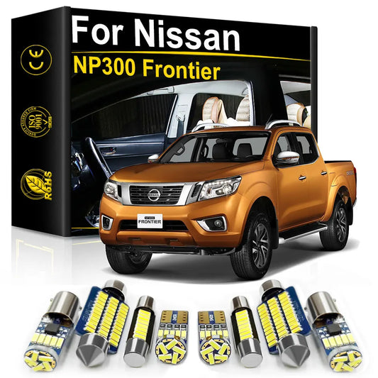 For Nissan NP300 Frontier 2016 2017 2018 2019 2020 2021 2022 Accessories Car Interior LED Light Canbus Dome License Plate Lamp Tuck's Performance