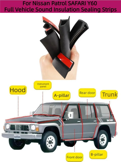 Nissan Patrol GQ door and body sound deadening seal kit
