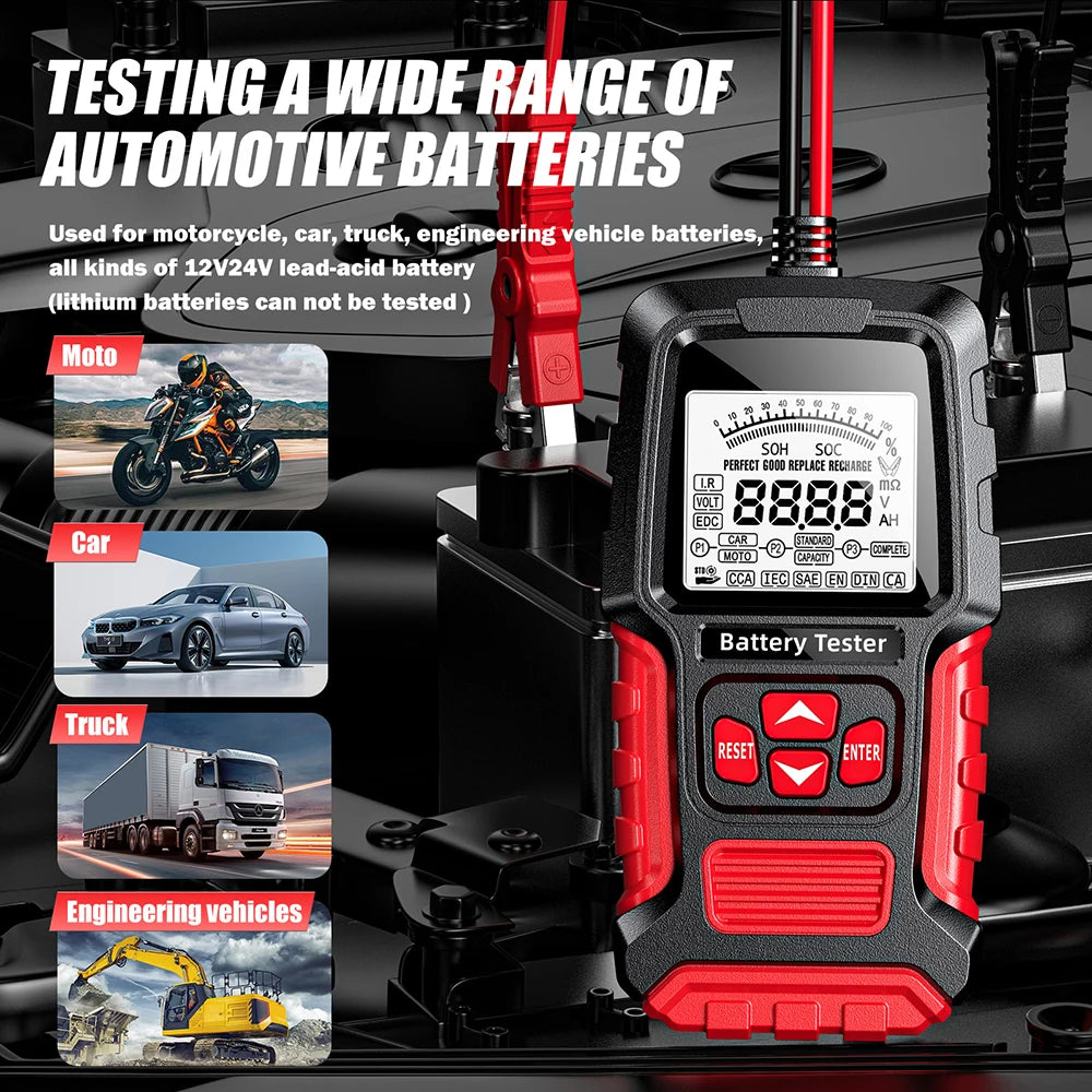 12V/24V LCD Battery Tester & Analyzer - product image 11