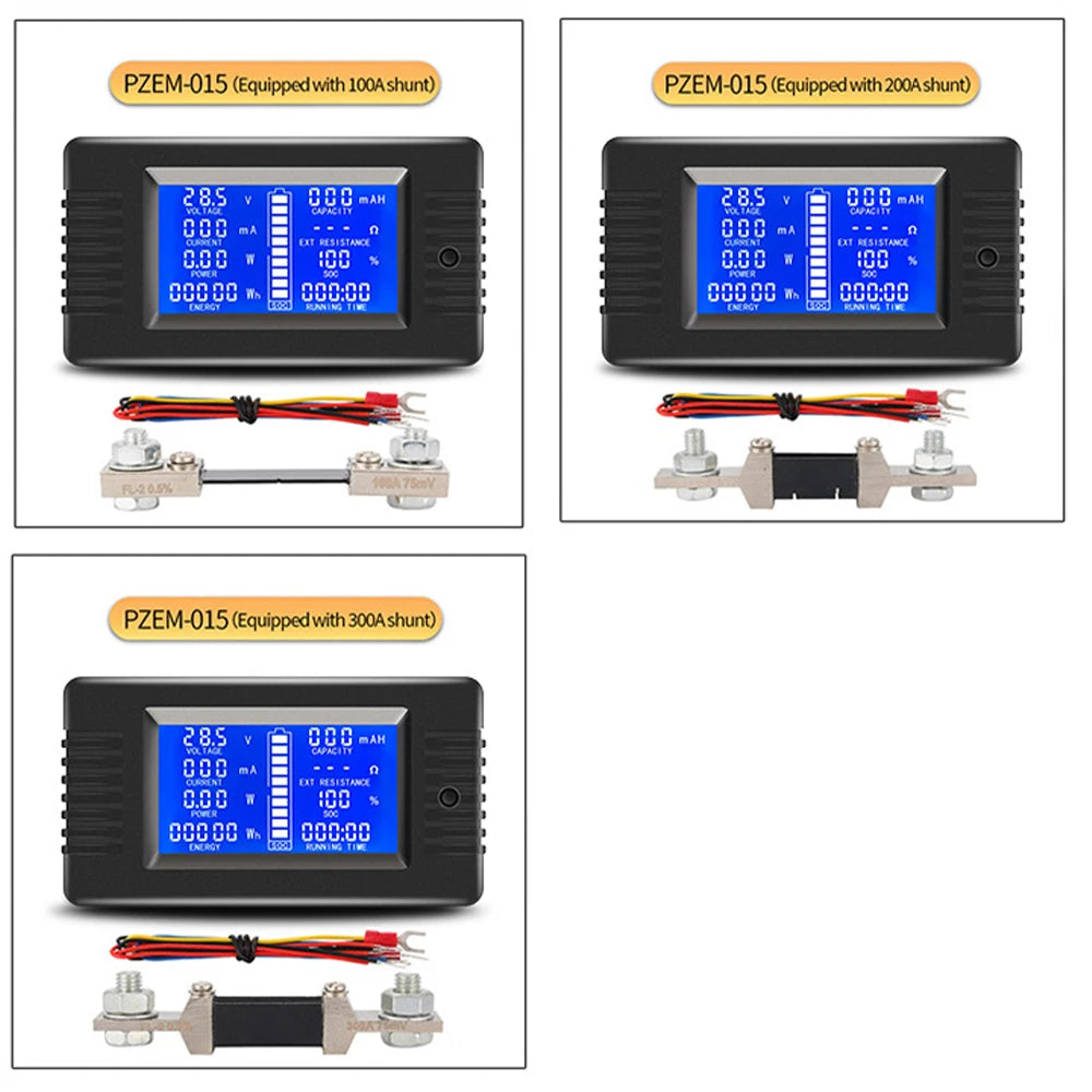 Digital Battery Capacity Tester with 100A-300A Shunt image 2