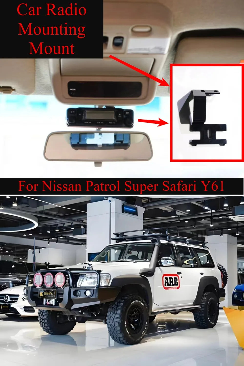 For Nissan Patrol Super Safari Y61 Car Radio Mounting Bracket Fastener Tuck's Performance