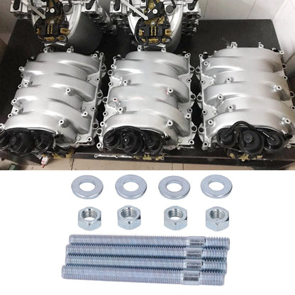 3.5in Carburetor Studs Set Metal Carb Mounting Stud Kit with Spacers for 5/16in Threads Intake Manifold new Tuck's Performance