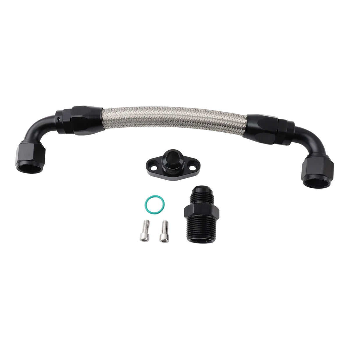 FULL FLOW VCT Cylinder Head Oil Drain Return Kit for Nissan RB25DET RB25DE R32 R33 R34 Block -10AN male fitting. Tuck's Performance