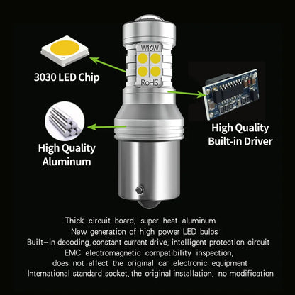 2pcs For Mitsubishi L200 LED Reverse Light Backup Lamp 2015 2016 2017 Accessories Tuck's Performance