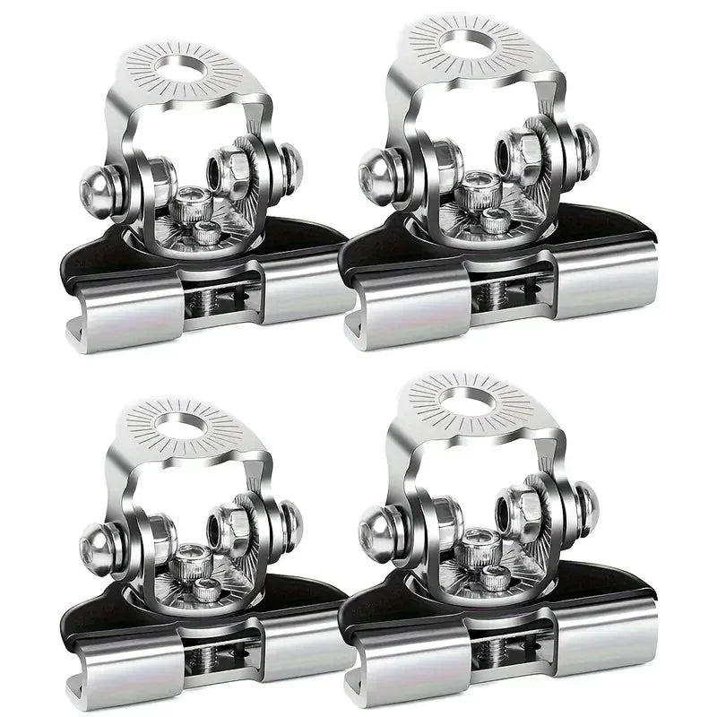 4 pack of stainless bonnet light bracket clamps