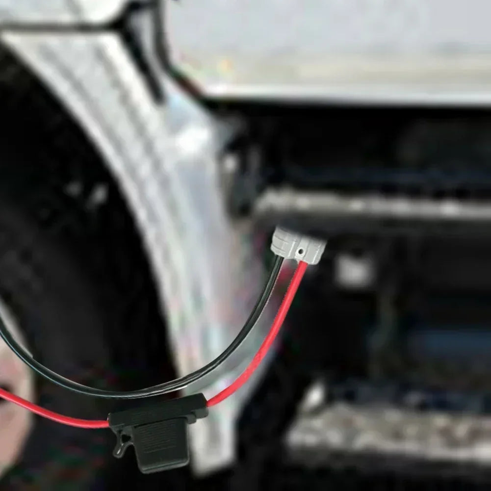 1pc For Anderson Plug Connector Power Cable 30cm 8AWG With 50AMP Maxi Fuse Home Decoration Wire Cable CONNECTION Accessories Tuck's Performance