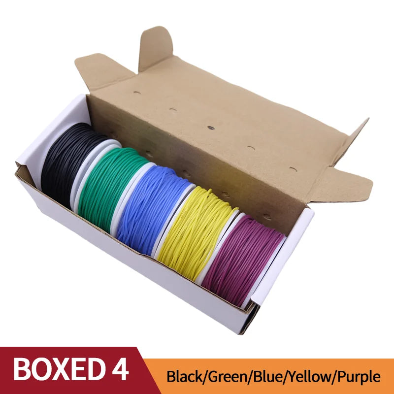 5 Colour Tinned Copper Silicone Wire Kit – 20AWG to 30AWG - product image 17