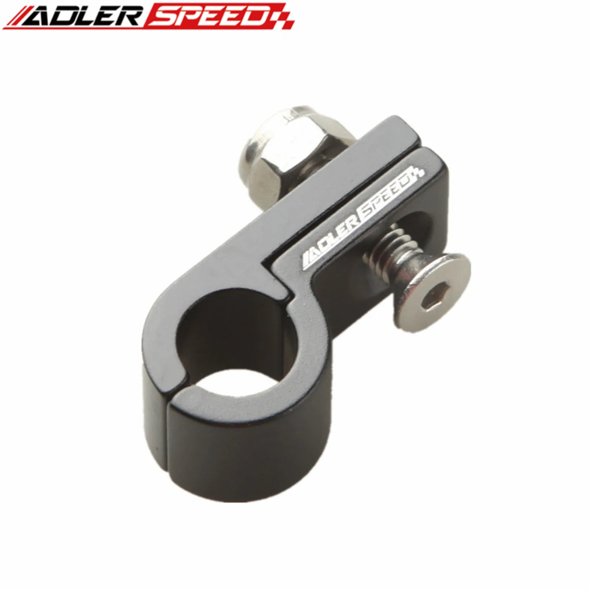 Black Aluminum Fuel Oil Gas Line Hose Clamp ID 4.8mm 6.4mm 7.9mm 9.5mm 11.1mm 14.3mm Tuck's Performance