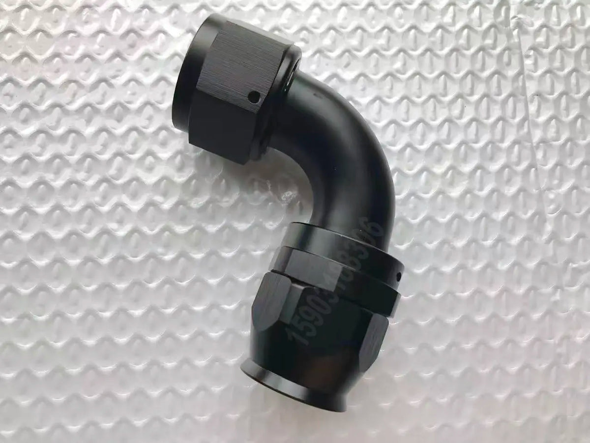 AN16 Aluminum PTFE Swivel Fuel Line Hose End an Fittings 0 45 90 Degree Reusable Hose Connectors for Automotive Tuck's Performance