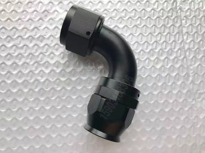 AN16 Aluminum PTFE Swivel Fuel Line Hose End an Fittings 0 45 90 Degree Reusable Hose Connectors for Automotive Tuck's Performance