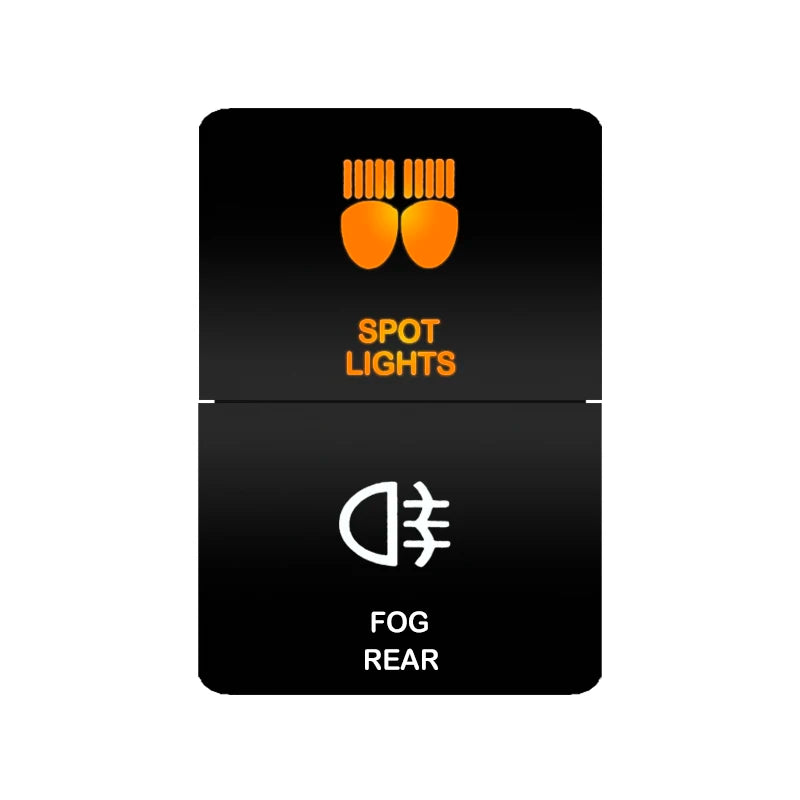 Car Push Switch Dual ON OFF Button Led Bar Roof Lights Fog Spot Driving Lights Button For Toyota 4Runner Hilux RAV4 Prado Camry Tuck's Performance