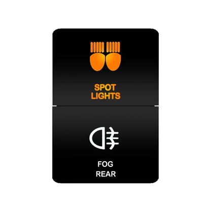 Car Push Switch Dual ON OFF Button Led Bar Roof Lights Fog Spot Driving Lights Button For Toyota 4Runner Hilux RAV4 Prado Camry Tuck's Performance