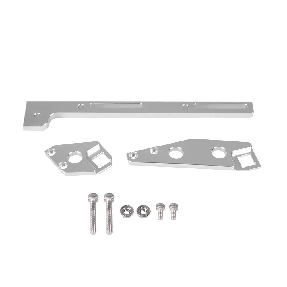New High Quality Intake Manifold Silver LS1 Throttle Aluminum Cable Bracket Adjustable For 244mm Sheet Metal Tuck's Performance