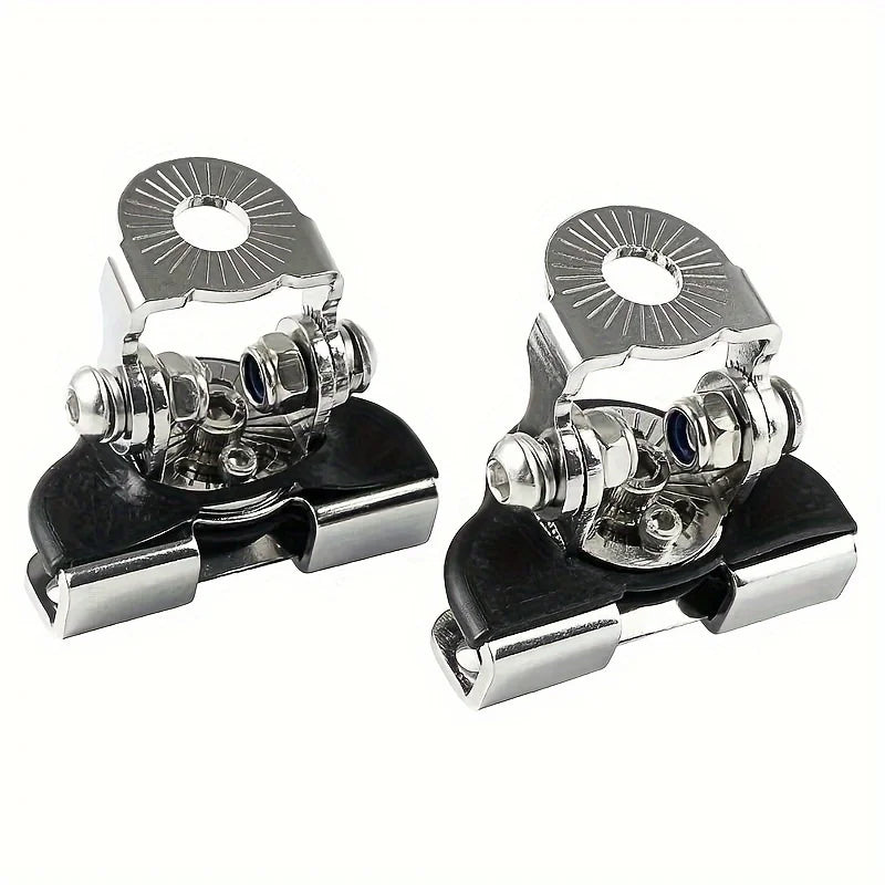 Pair of stainless bonnet light bracket clamps
