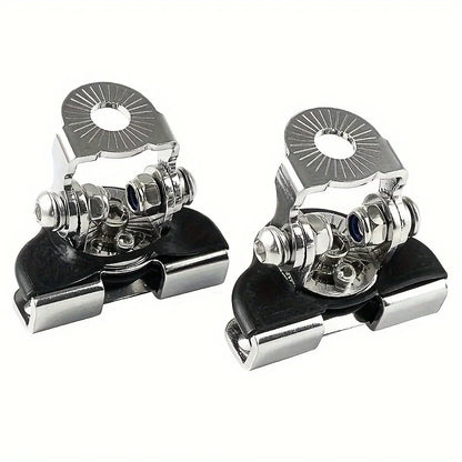 Pair of stainless bonnet light bracket clamps