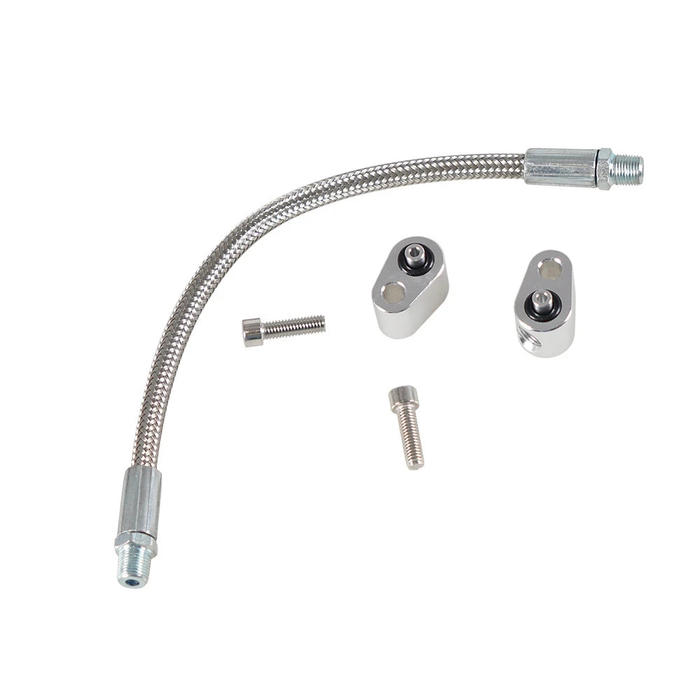 LS Engine 3-Bolt DBC DBW Gen 3 Throttle Body Bypass Steel Braided Hose Kit Coolant Crossover Steam Tube LSX LS1 LM7 LR4 LQ4 LS6 Tuck's Performance