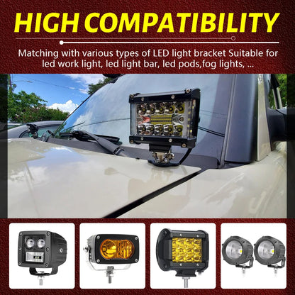 LED Work Light Hood Mount Brackets Pair product image 5