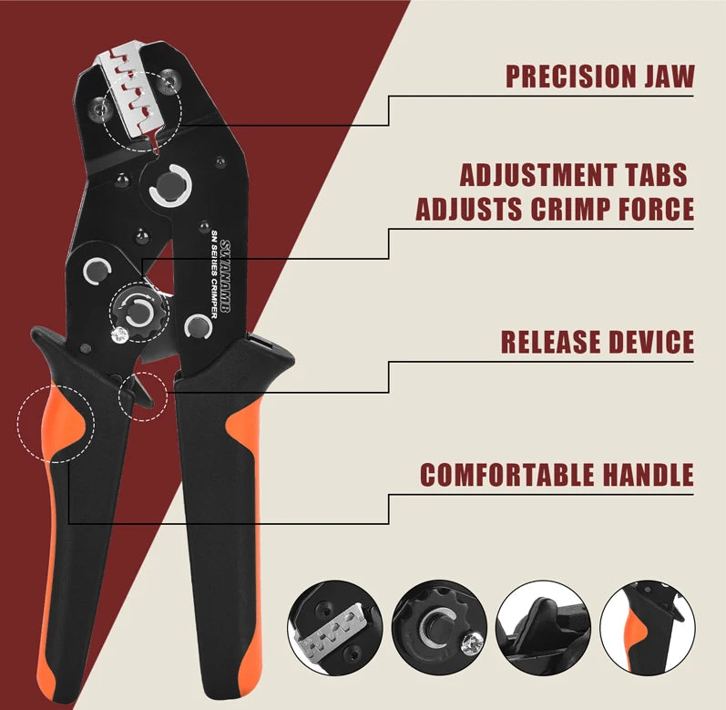 Ratchet Crimping Tool Kit with Interchangeable Jaws - product image 11