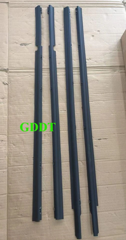 80822-51N10 Moulding Belt Line Seal Weatherstrip for Nissan GQ Patrol Y60 1989-1998  Glass Window Rubber Black  4 Pieces 1 Set Tuck's Performance