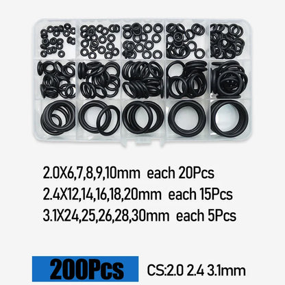 O Ring CS 1.0 1.5 to 4.0mm Sealing Washer Nitrile Rubber O-ring Faucet Plumbing Gaskets Oil Resistant High Temperature Oring Kit Tuck's Performance