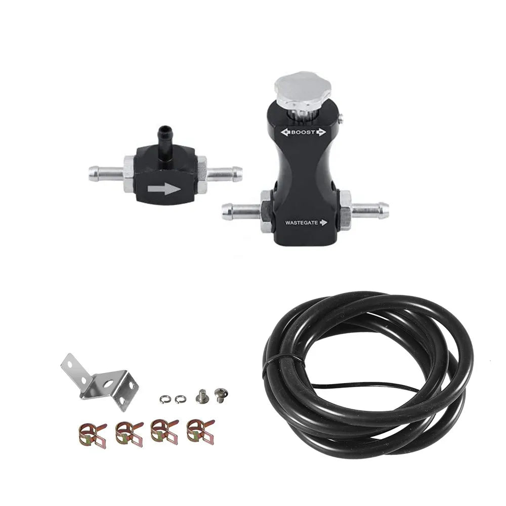 Universal Manual Turbo Boost Controller Bleed Valve Pressurize Regulating Kit Car Modified Turbocharged Regulator Aluminum Tuck's Performance