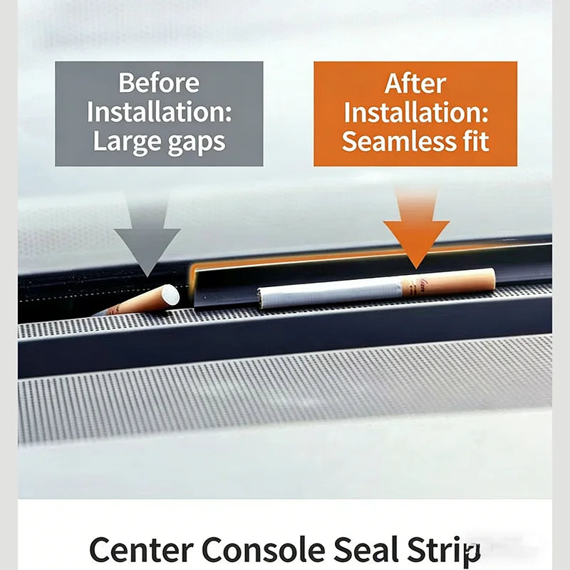 For Nissan Patrol Y60 Center Console Sealing Strip Black TPE Nissan Safari Dashboard Sealing Strip Sound Insulation Dustproofing Tuck's Performance