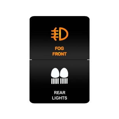 Aftermarket Dual LED Push Switch to suit Toyota Hilux, Prado & LandCruiser (22 x 33 mm Switch Blank) Tucks Performance