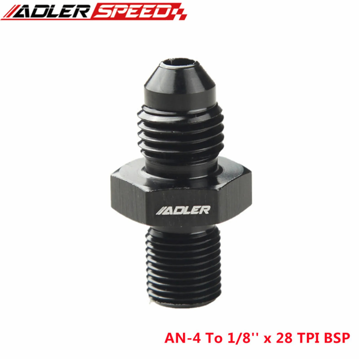 AN4 AN6 AN8 AN10 AN12 Male To 1/8" 1/4" 3/8" 1/2" 3/4" BSP BSPP Straight Adapter Tuck's Performance