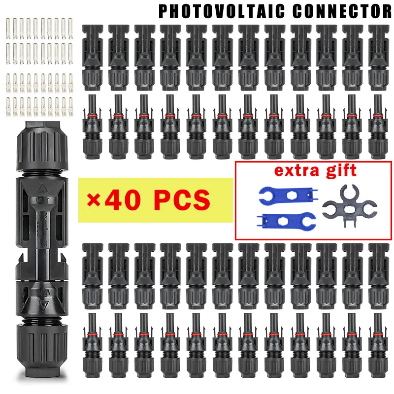 Solar Panel Connectors - 1000V 30A, 2.5 to 6mm² Tucks Performance