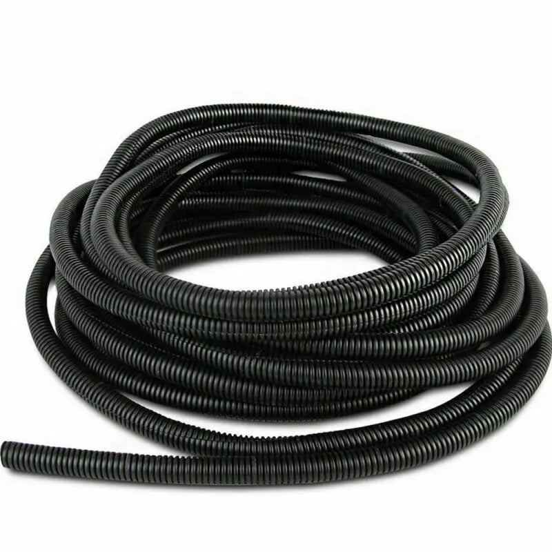 Length 3/6 Meters OD7/10/13/15/18/21/25/28mm Split Wire Loom Conduit Polyethylene Tubing Black Color Sleeve Tube Tuck's Performance