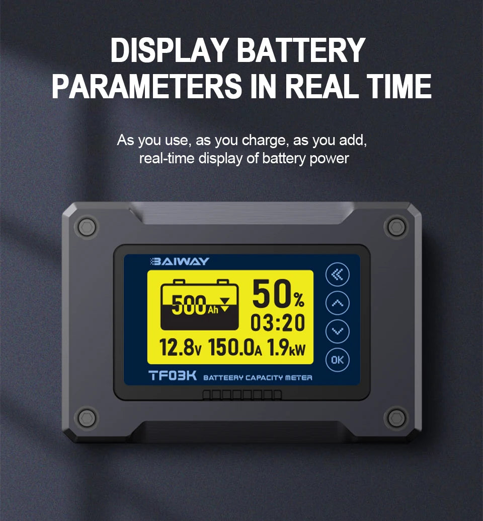 DC 8V-120V Coulomb Counter Battery Capacity Monitor image 10
