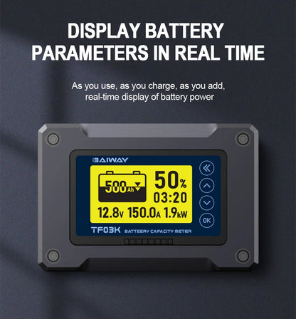 DC 8V-120V Coulomb Counter Battery Capacity Monitor image 10