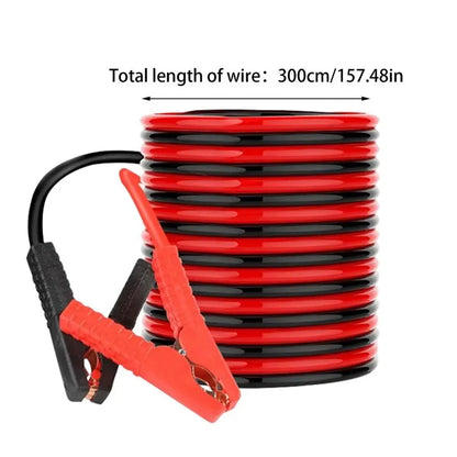 12V / 24V Universal Battery Jump Leads – Copper Booster Cables with Alligator Clips Tuck's Performance