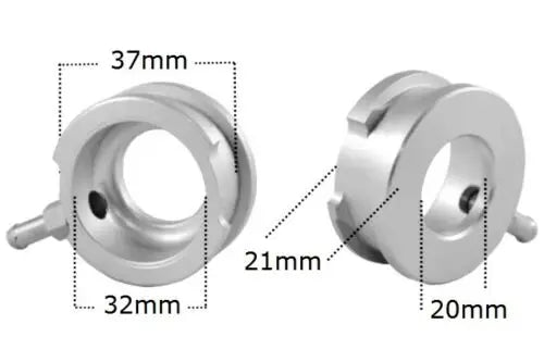 32mm 1.25'' ID Billet Aluminium Weld-On Radiator Hose Connector Filler Neck Flange Adapter Tuck's Performance