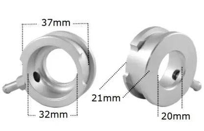 32mm 1.25'' ID Billet Aluminium Weld-On Radiator Hose Connector Filler Neck Flange Adapter Tuck's Performance