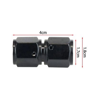 4AN 6AN 8AN 10AN Female to AN Female Union Straight 0 45 90 Degrees Swivel Hose End Fitting Adaptors Aluminum Oil Fuel Connector Tuck's Performance