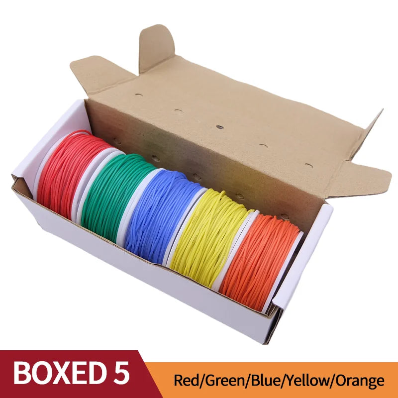 5 Colour Tinned Copper Silicone Wire Kit – 20AWG to 30AWG - product image 10