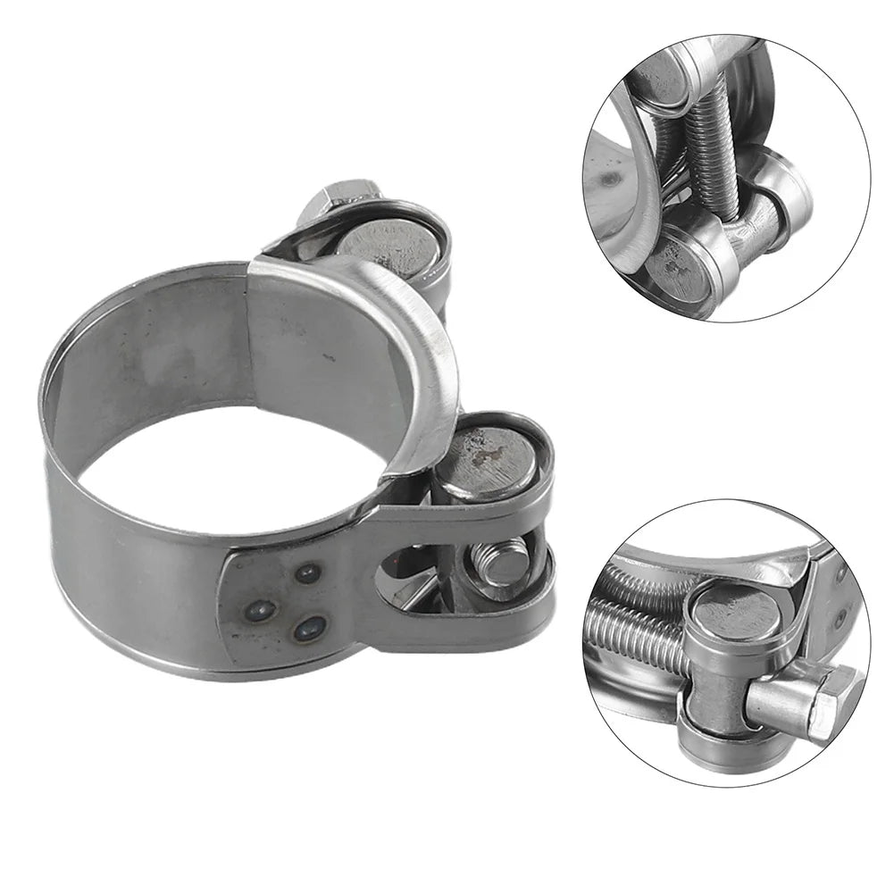 Stainless Steel Hose Clamp 17-43mm Heavy Duty T-Bolt Vent Type Hardware 17-19mm 20-22mm 23-25mm 26-28mm 29-31mm 32-35mm Tuck's Performance