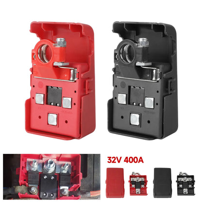 Fused Battery Distribution Terminal (32V 400A) – Quick-Connect Positive Post 3-Way Outlet – M8 + 2x M5 Studs Tuck's Performance