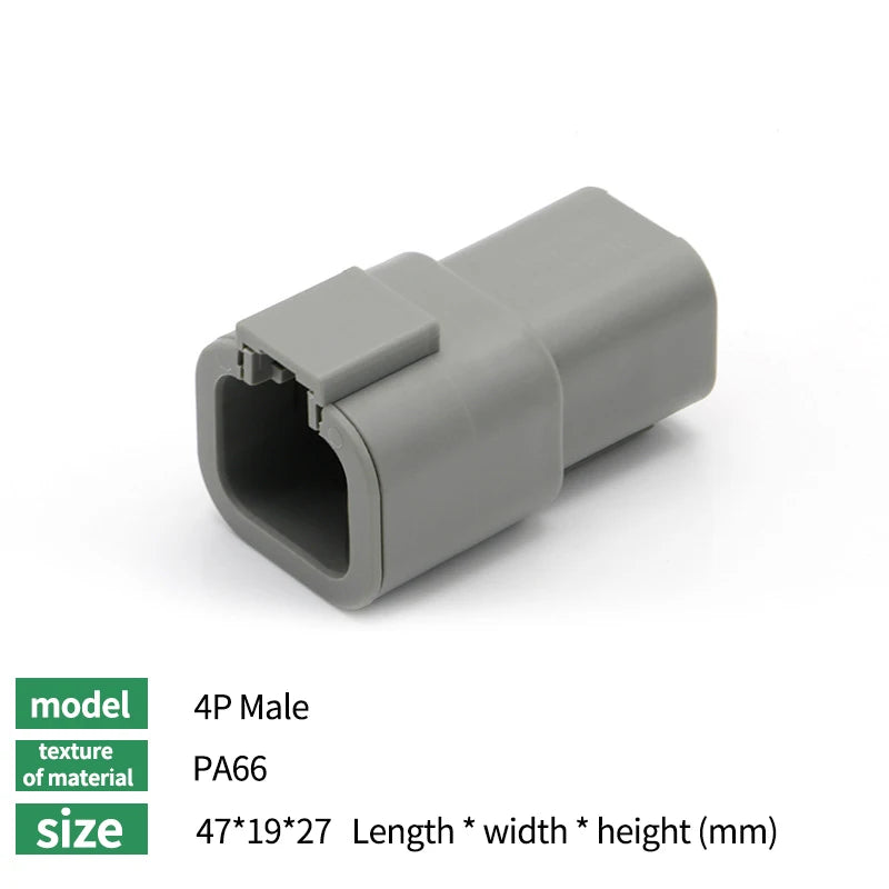 10/50/100 Sets Deutsch DTM/DT/DTP/DTF Automobile Connector Plug&Socket Male&Female Terminal DTM04-2/3/4/6/8/12 DTM06-2/3/4/6/8S Tuck's Performance