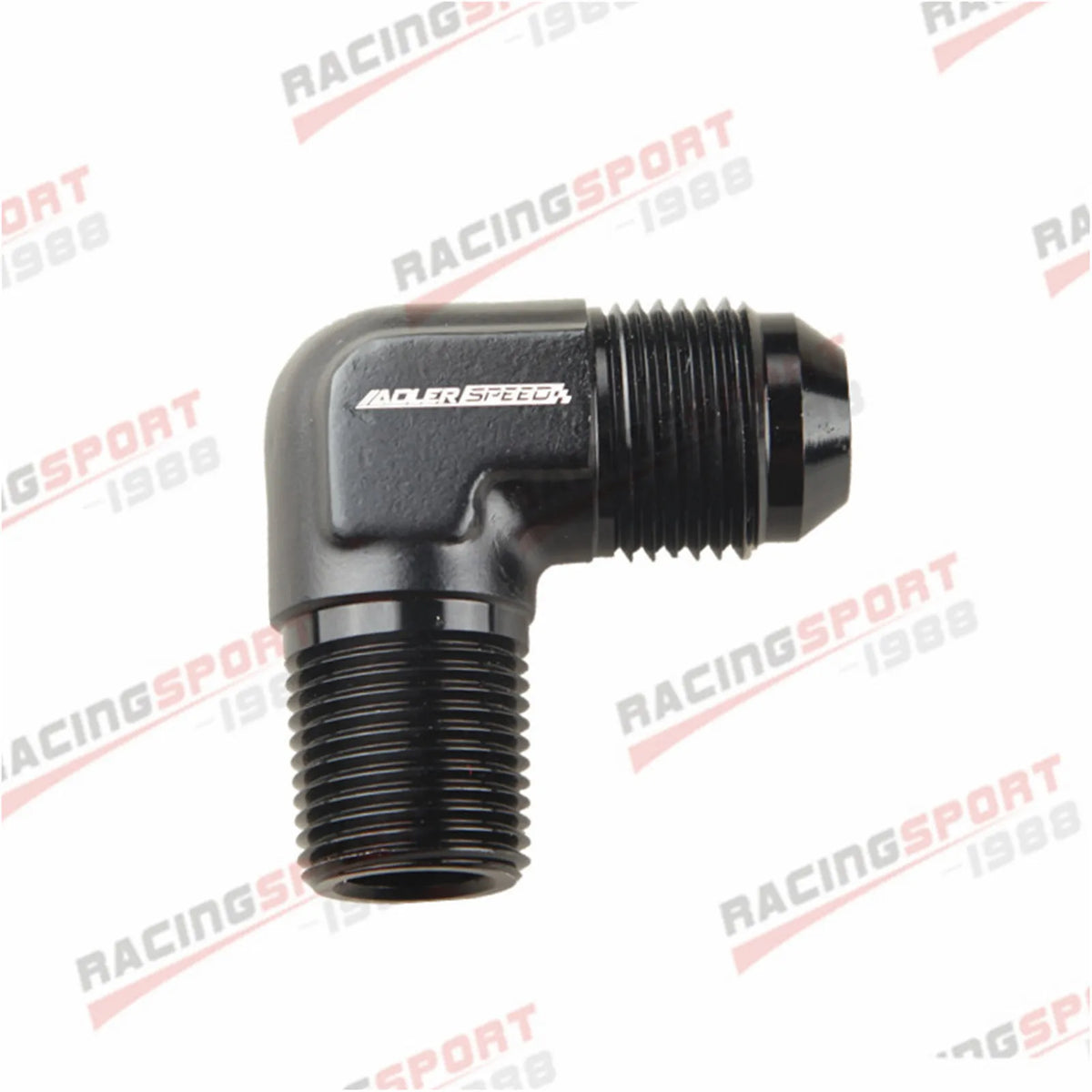 AN3 AN4 AN6 AN8 AN10 AN12 Male Flare To 1/8" 1/4" 3/8" NPT Adapter 90 Degree Tube Hose Fitting Tuck's Performance