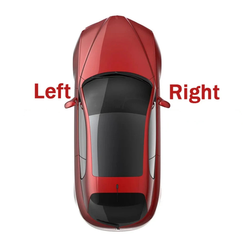 Left and right side guide for Hilux tail light, viewed from above the vehicle
