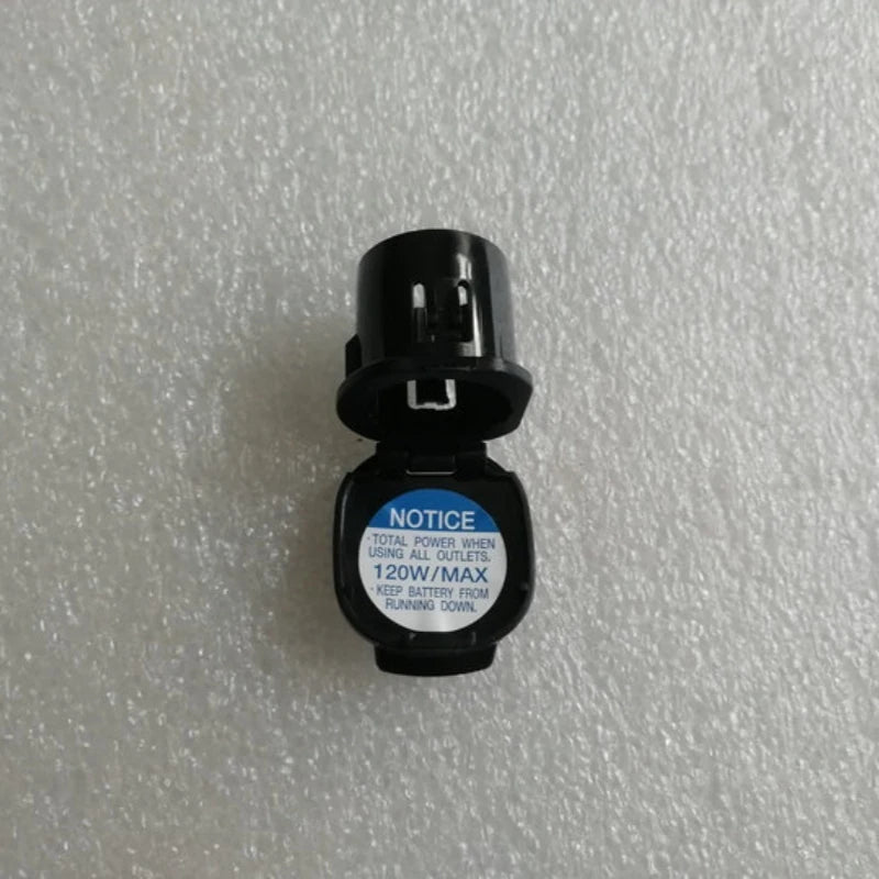 Black rear power socket trim surround, front view