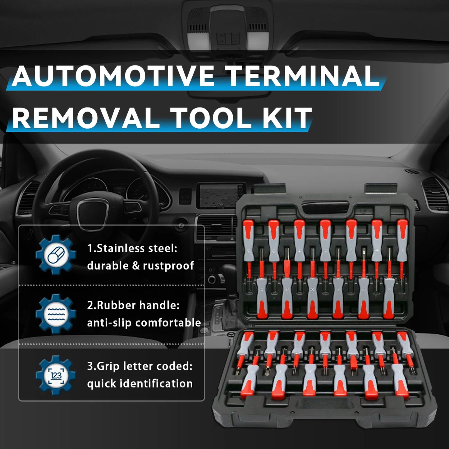 23/26 Piece Automotive Terminal Pin Removal Kit - product image 2