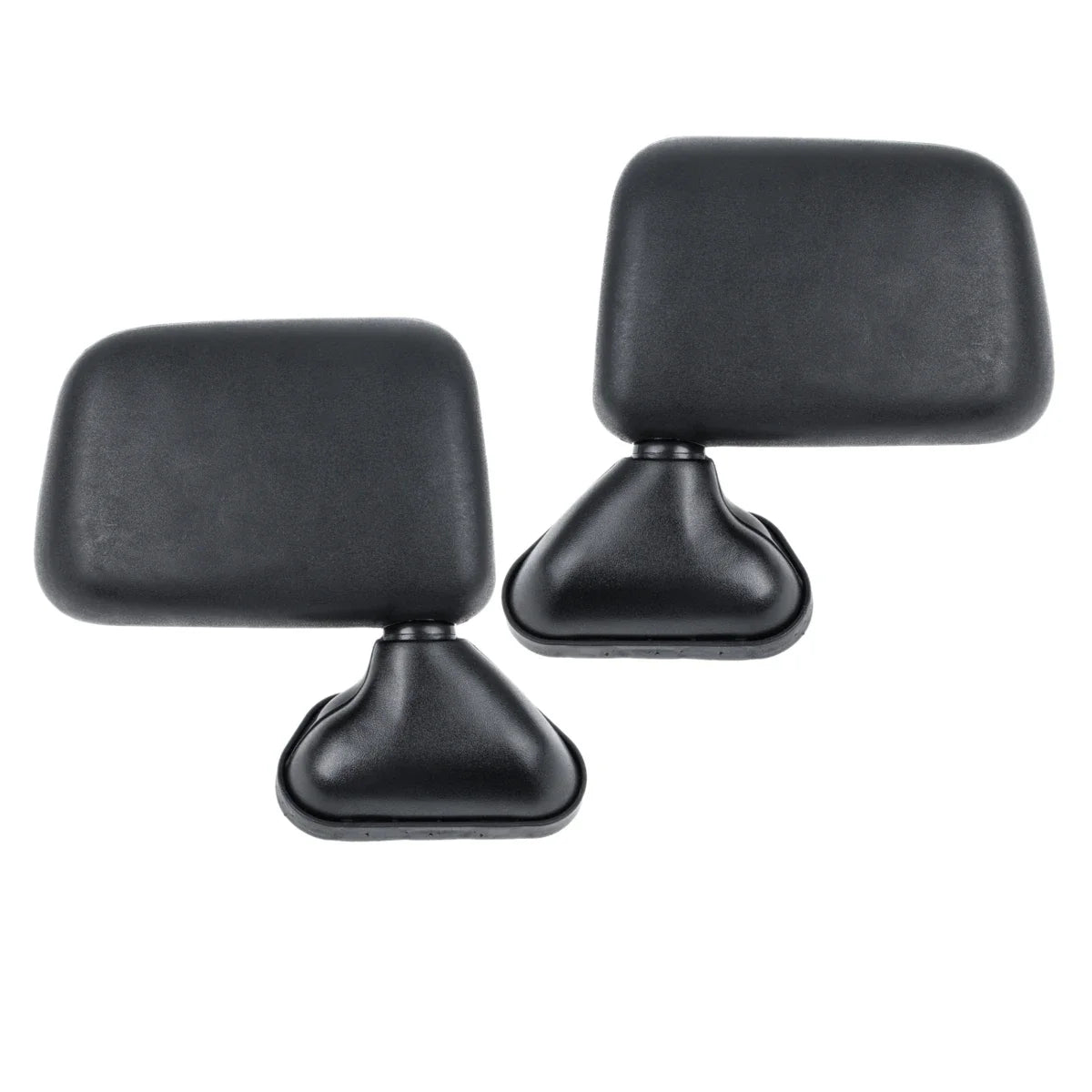 Pair of black manual door mirrors for early Hilux