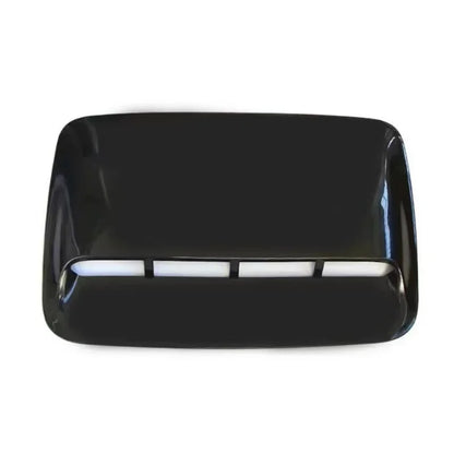 Gloss black stick-on centre bonnet scoop