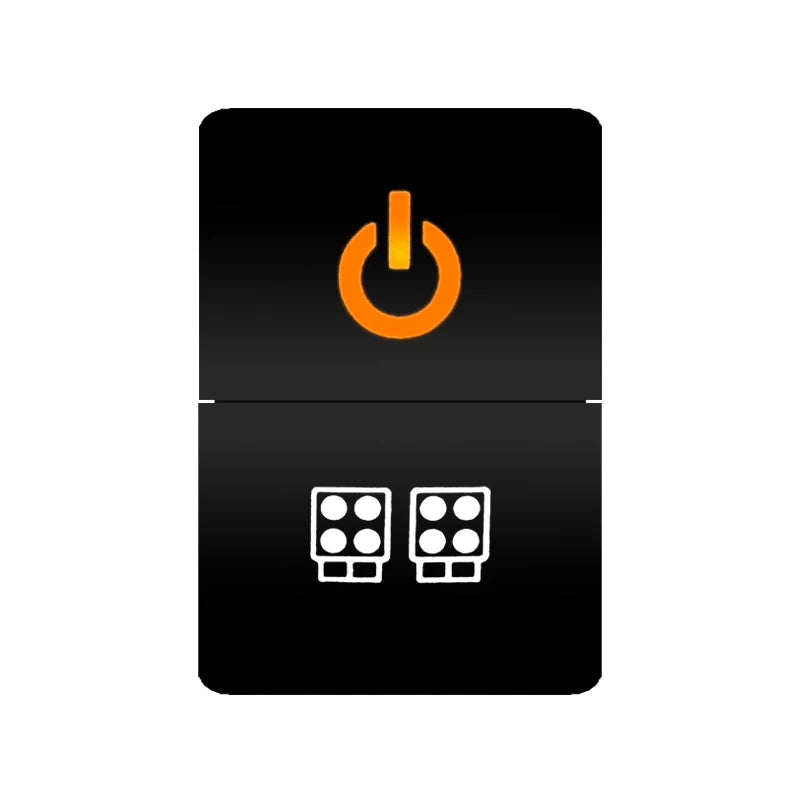 Car Push Switch Dual ON OFF Button Led Bar Roof Lights Fog Spot Driving Lights Button For Toyota 4Runner Hilux RAV4 Prado Camry Tuck's Performance